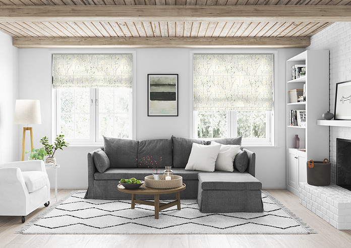 Almond Blossom, Pebble - Roman Blind - Image 5